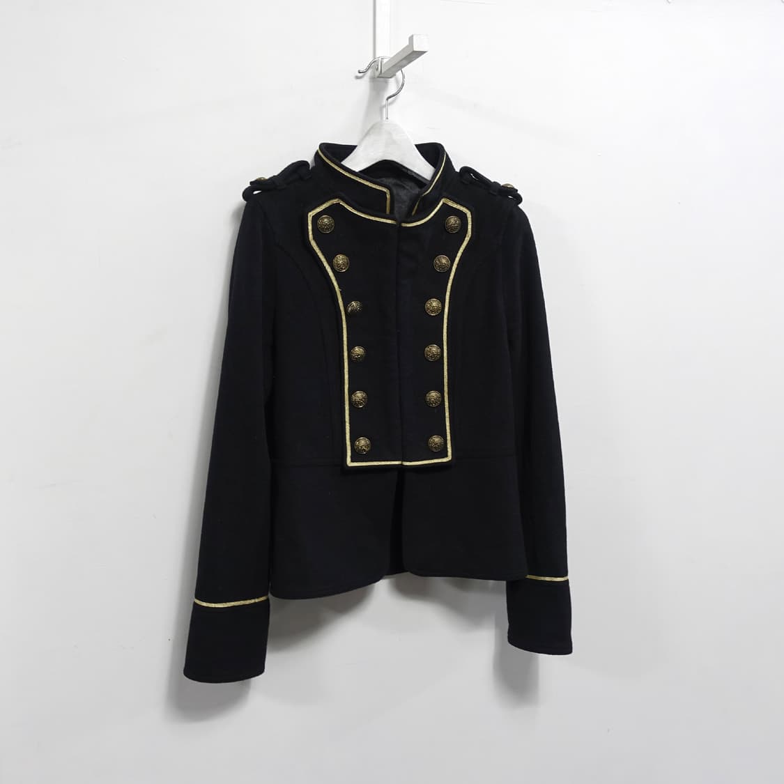 SWORDFISH 소드피쉬 나폴레옹 울 금장 더블버튼 크롭 숏 자켓 상품이미지2