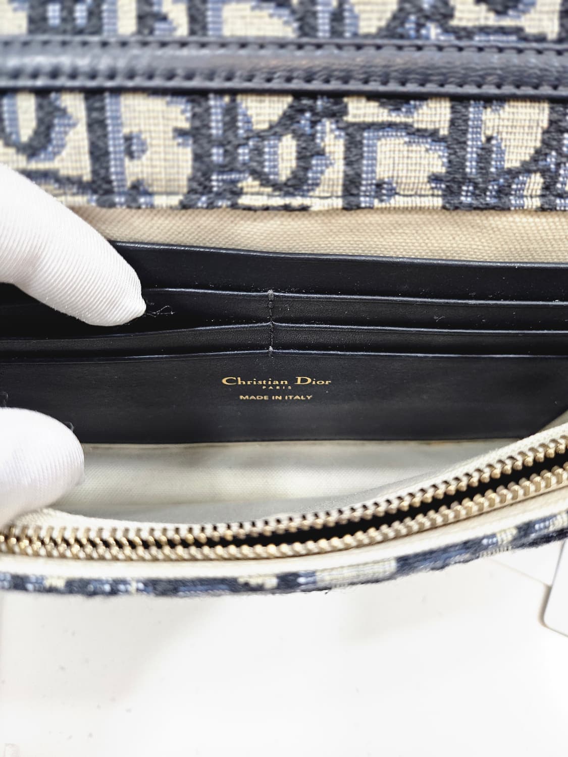 [풀구성] 디올 오블리크 새들 체인 파우치 상품이미지5