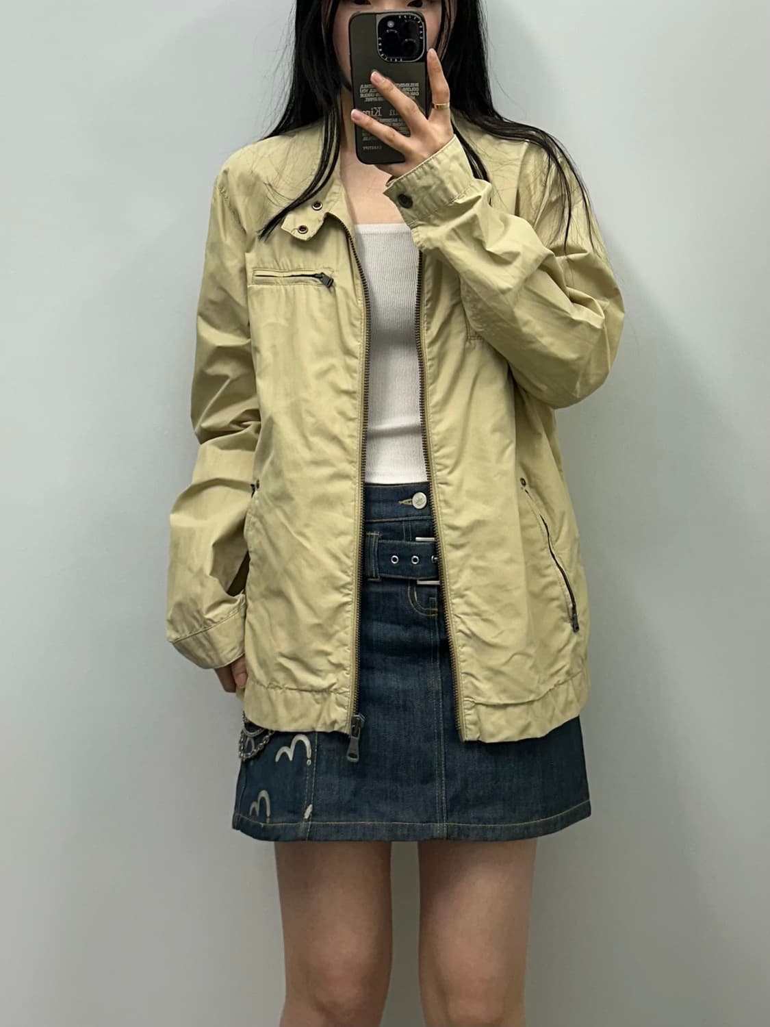 캘빈클라인 베이지 블루종 트러커 자켓 상품이미지2