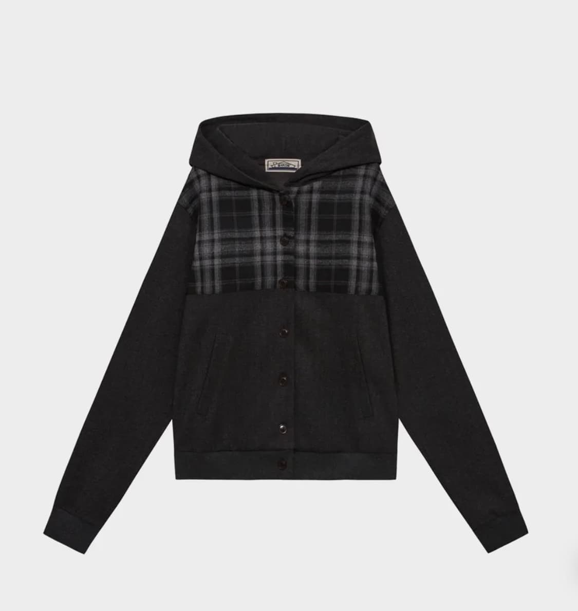 (1) 사로스 saros 체크 자켓 차콜 상품이미지1