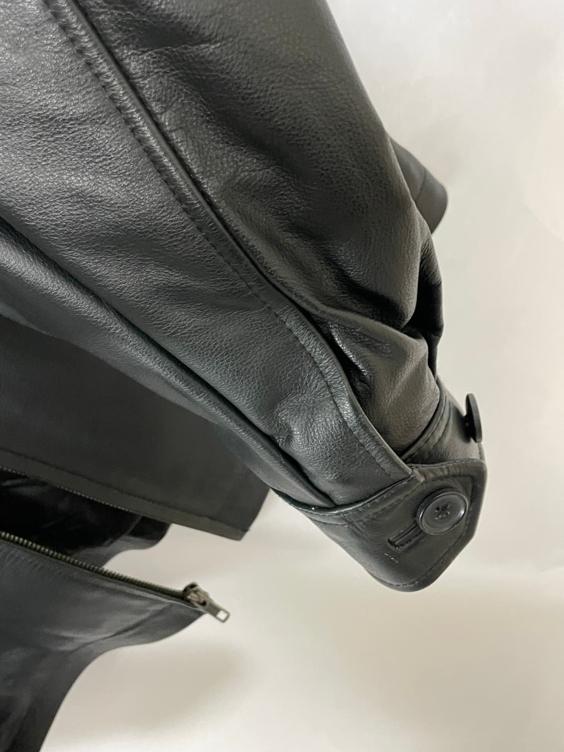 [D.O Archives] 90s 올드갭 레더 싱글라이더자켓 블랙(M) 상품이미지5