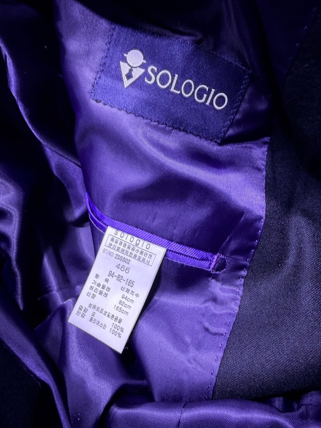 소로지오 심플 싱글버튼 블랙 블레이저 자켓 94 상품이미지8