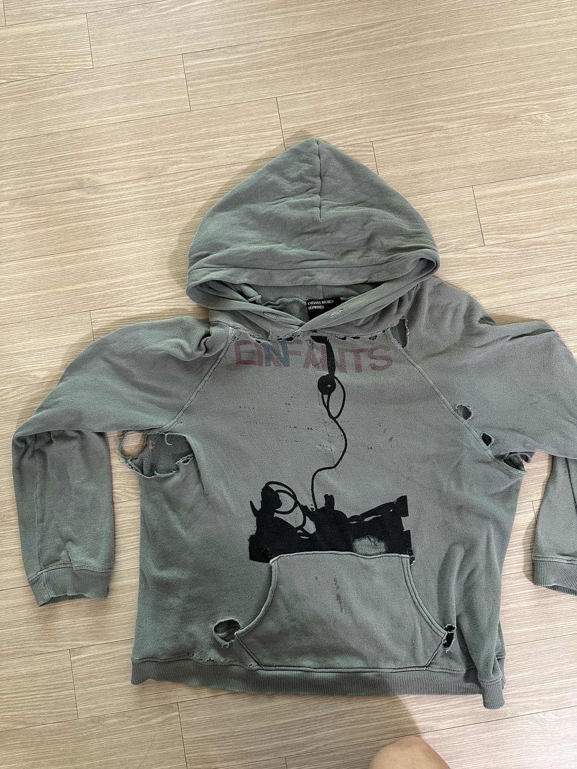 Erd forget to answer shrunken hoodie 상품이미지1