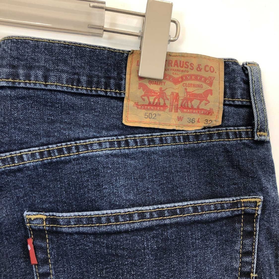 리바이스 502 블랭크탭 웜데님진 36 인치 상품이미지4