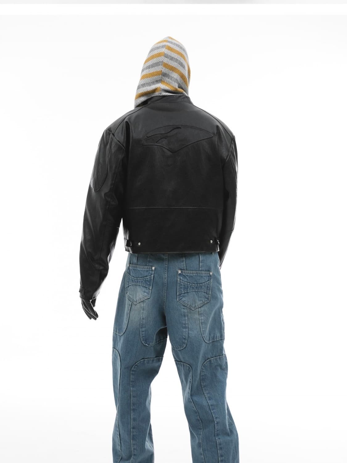 [1] 어나더유스 레더 바이커 봄버 상품이미지3