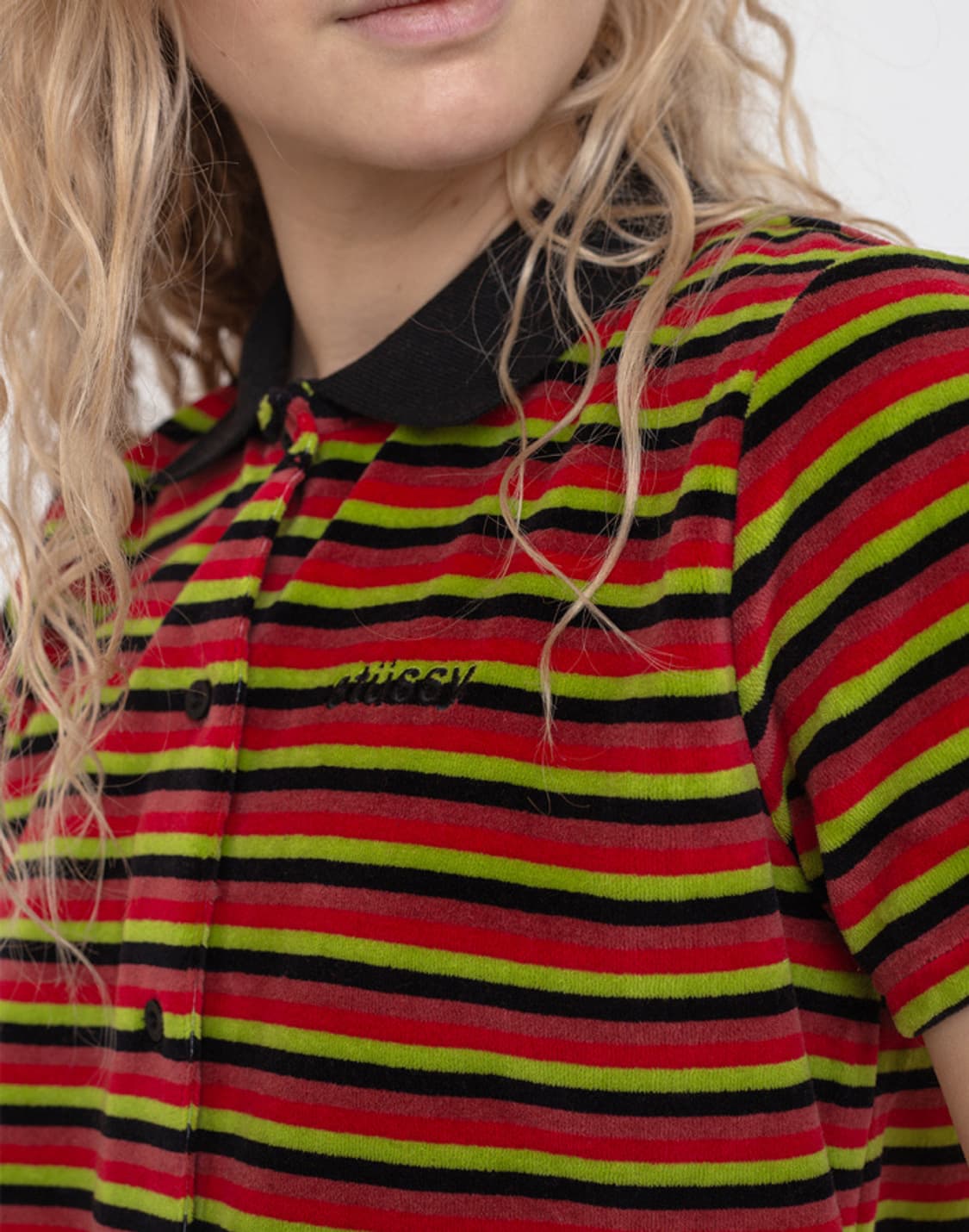 스투시 우먼 스트라이프 폴로 원피스 상품이미지5