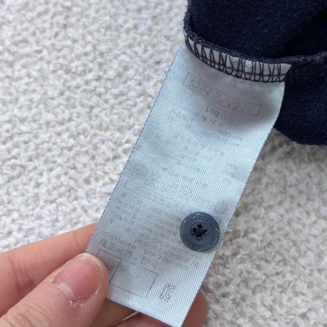 100 헨리코튼 긴팔 카라 티셔츠 0311E 상품이미지4