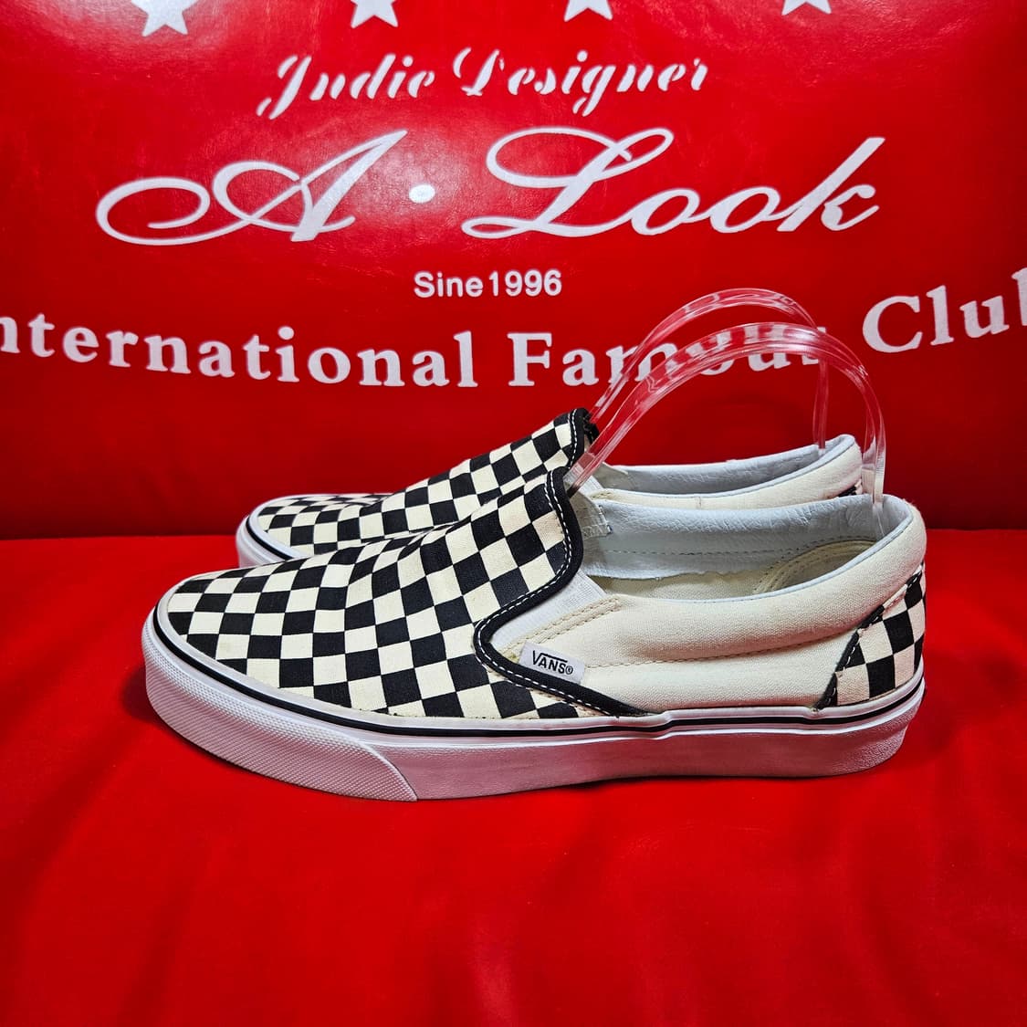 반스(VANS) 체커보드 슬립온 스니커즈 270size 상품이미지3