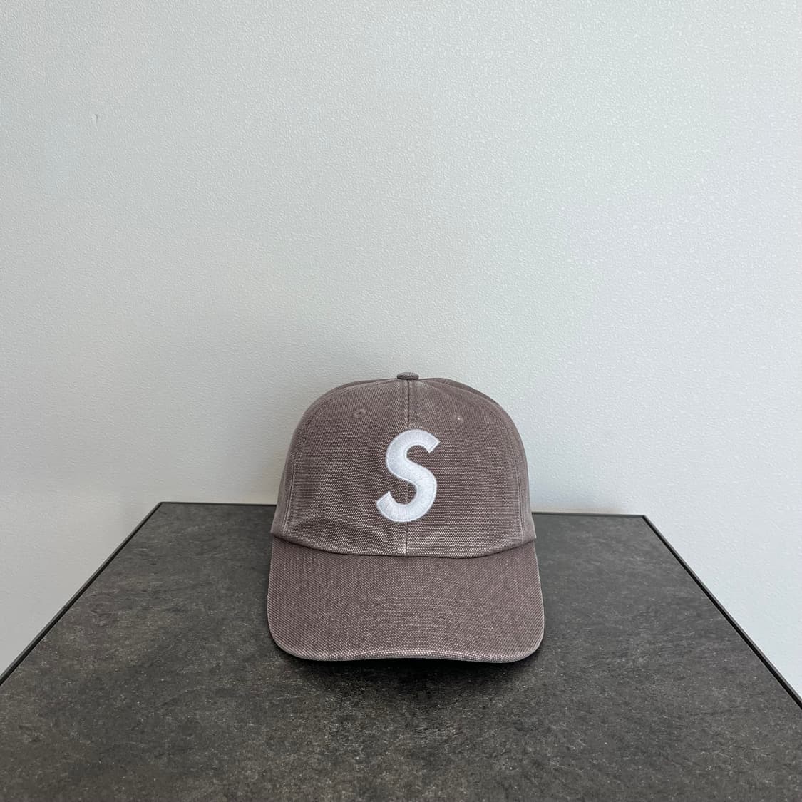 (OS) 슈프림 S로고 볼캡 모자 피그먼트 카키 상품이미지1
