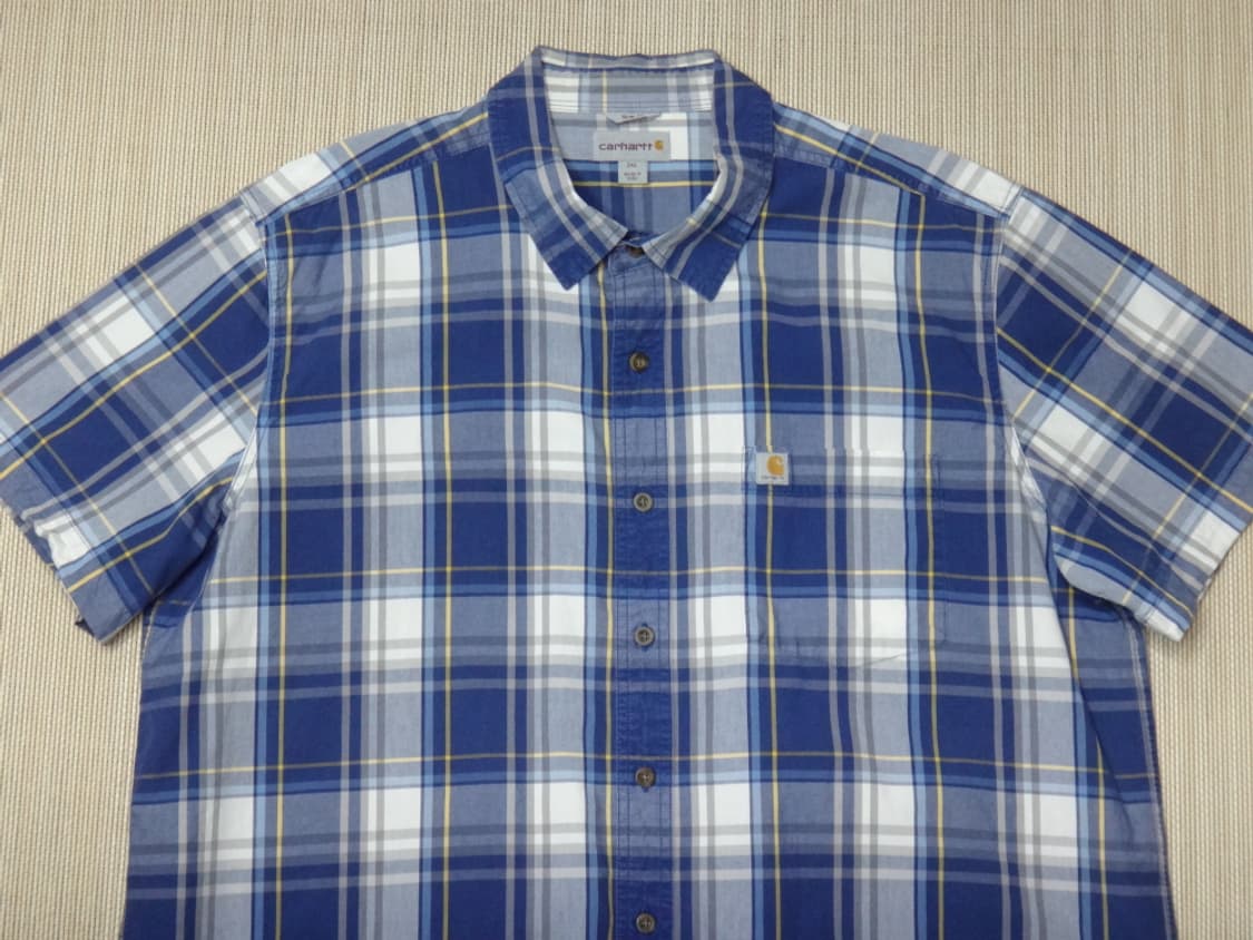(2XL) 칼하트 carhartt 플래드 체크 하프 남성 셔츠 상품이미지3