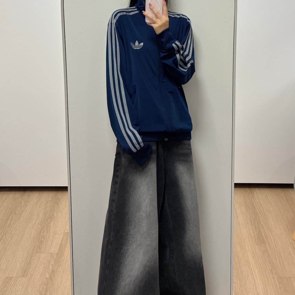 아디다스 구파이어버드 네이비 실버 트랙탑 져지 상품이미지1