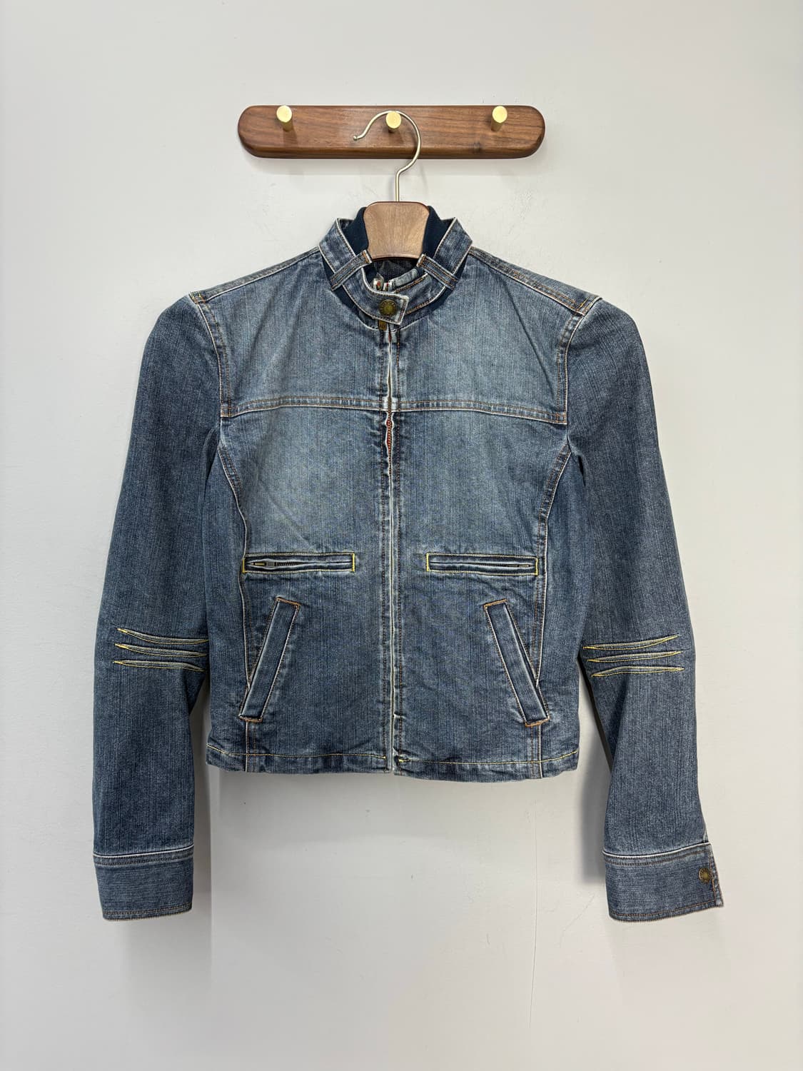 아르마니 데님 워싱 바이커 자켓 A3123 상품이미지2