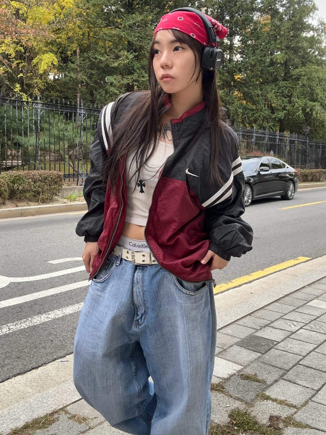 90s NIKE 올드스쿨 스펠아웃 윈드브레이커 상품이미지2