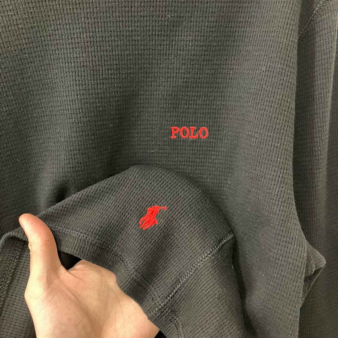 250 폴로 와플 롱슬리브 상품이미지2