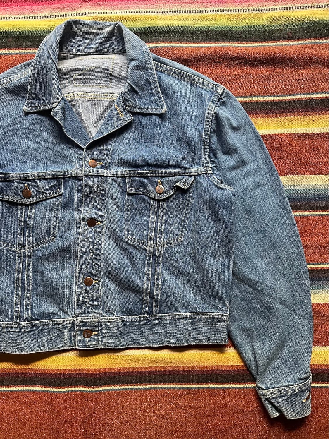 60s USA Cooperking Western Denim Jacket 상품이미지2