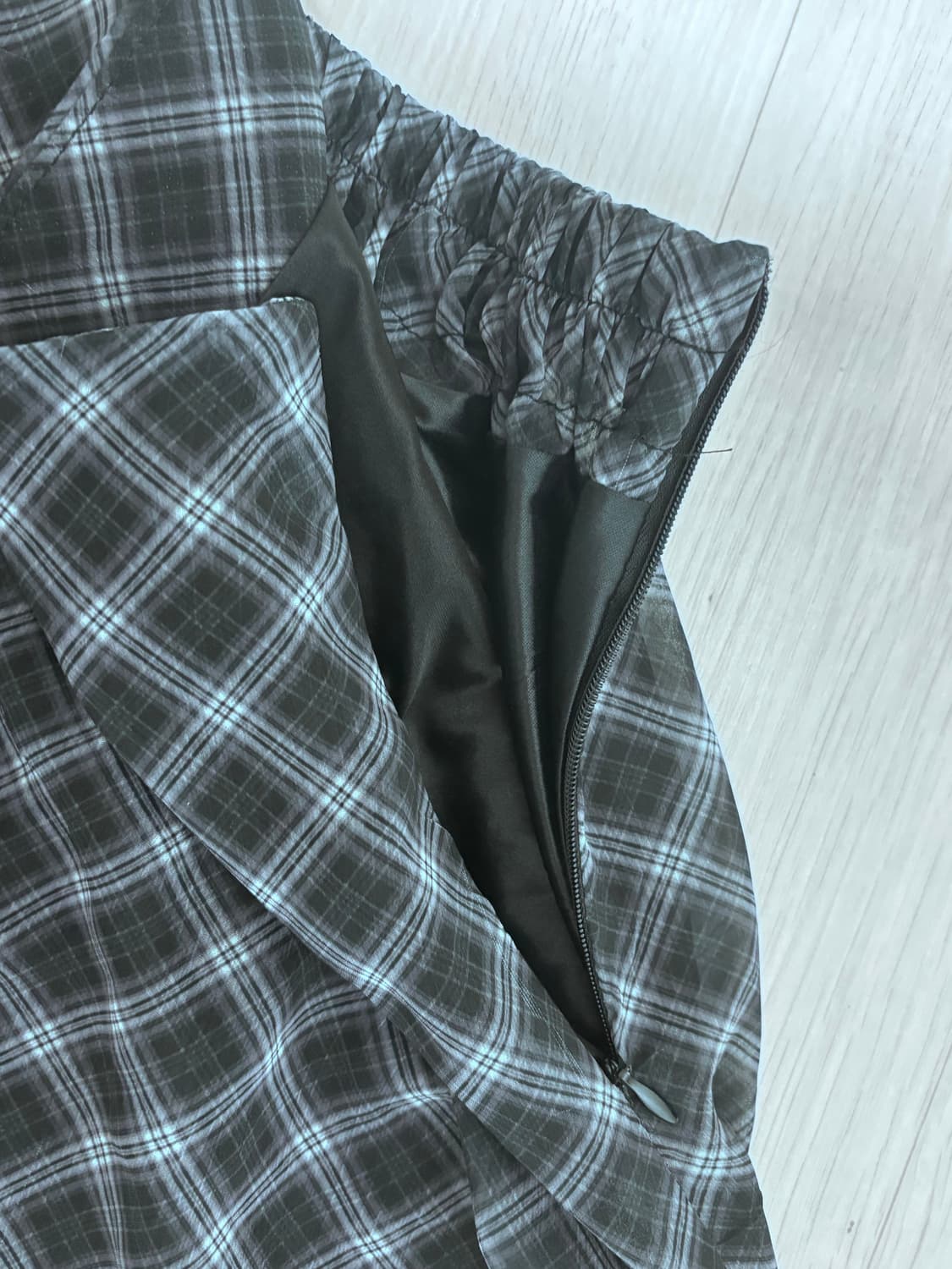 체크 롱스커트 상품이미지2