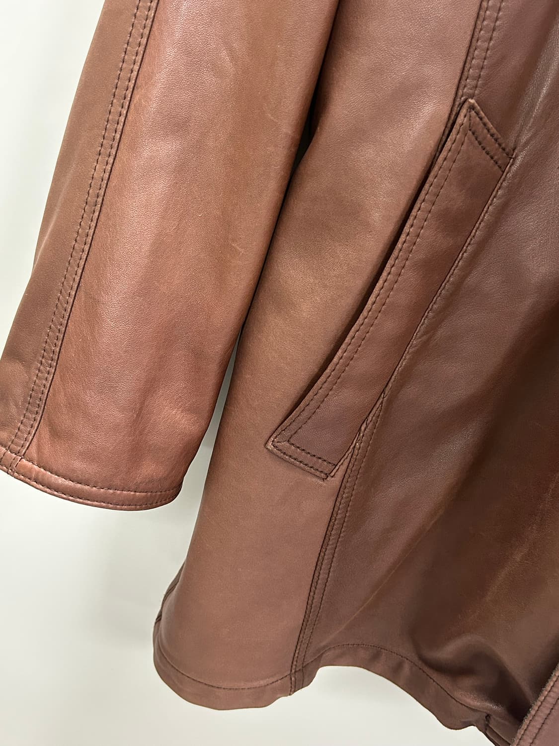 이태리 SULKA 리버시블 가죽 카코트 상품이미지2