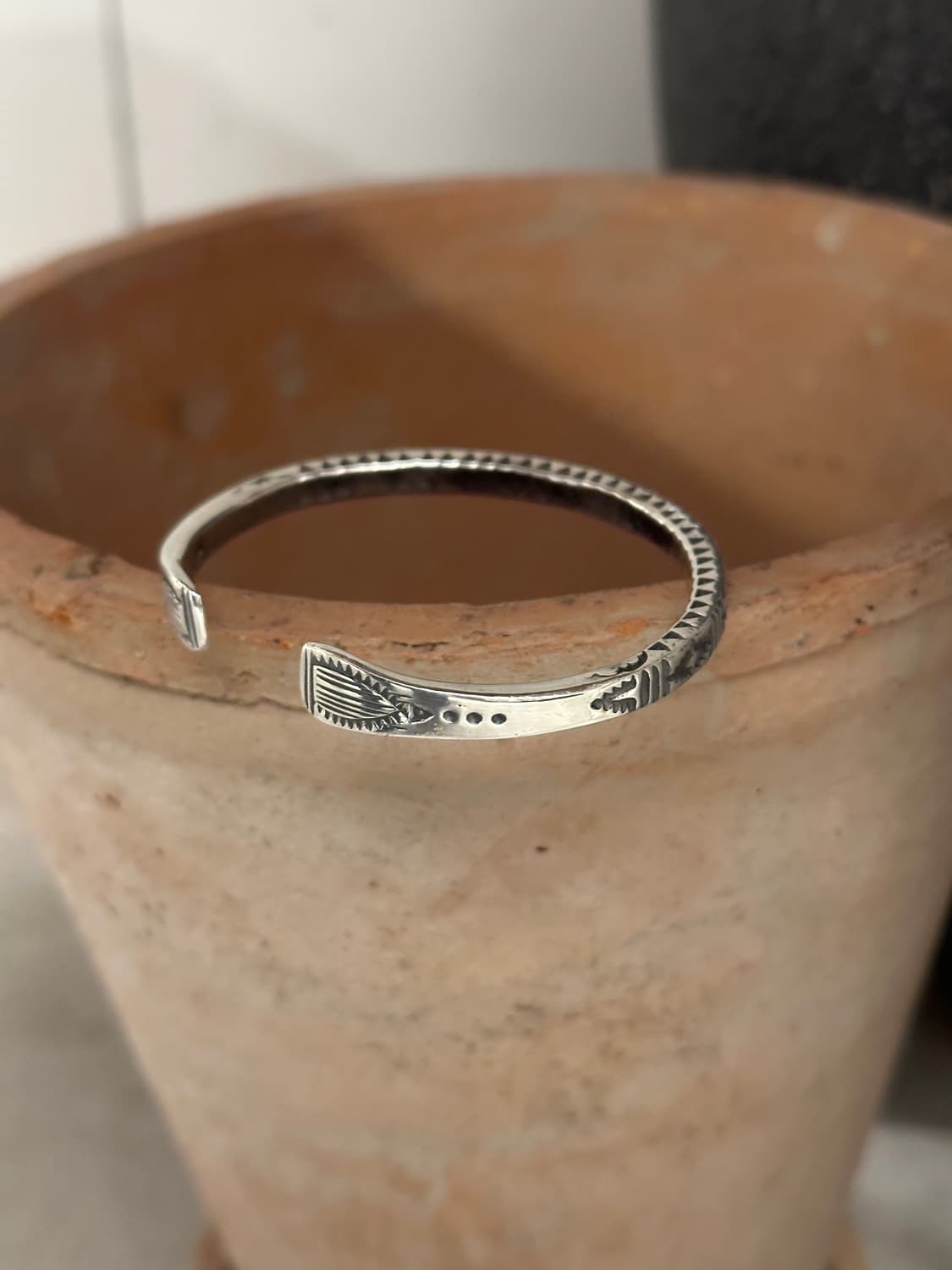 Horizon Stamp 925Silver Bangle 상품이미지3