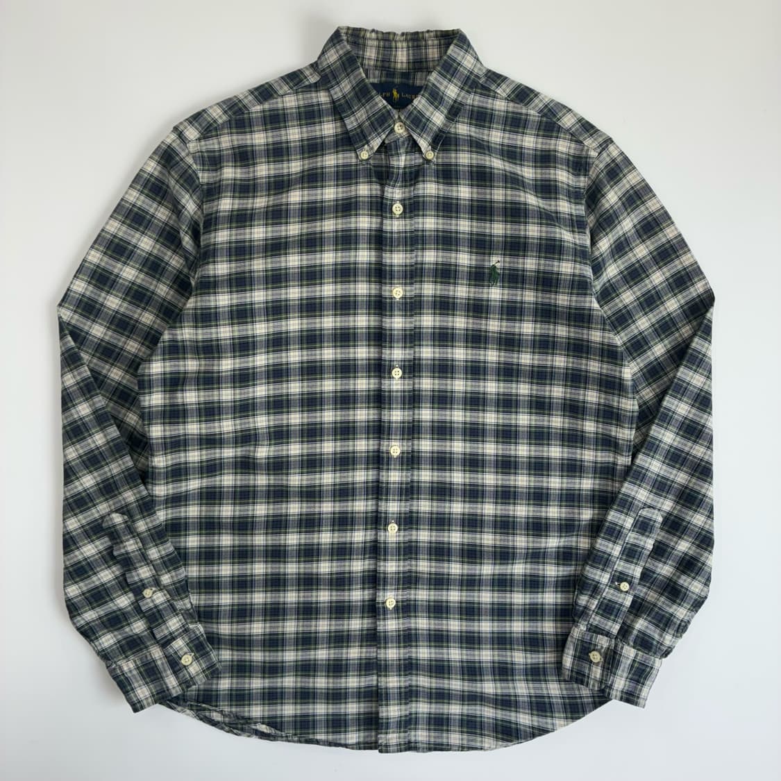 Polo  폴로 랄프로렌 자수 코튼 타탄체크 셔츠  상품이미지1