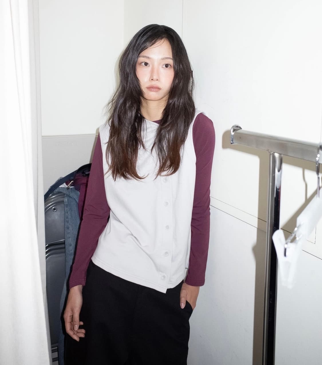 온스카 버튼 후디 베스트 상품이미지2