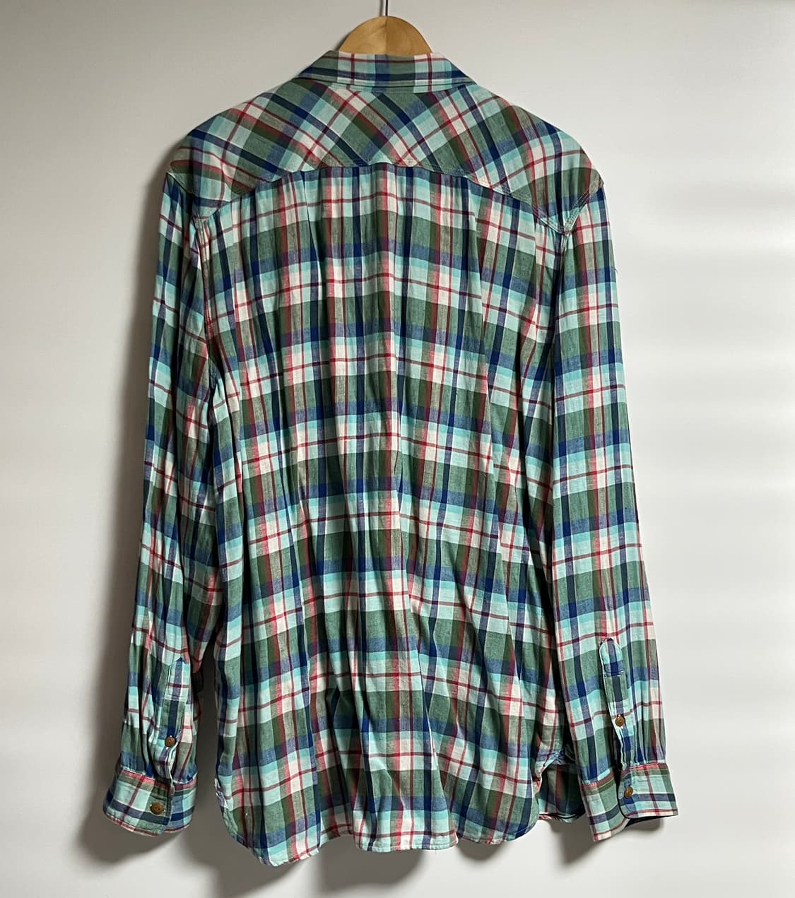 공용 갭 GAP 빈티지 체크 셔츠 남방 2XL 상품이미지6