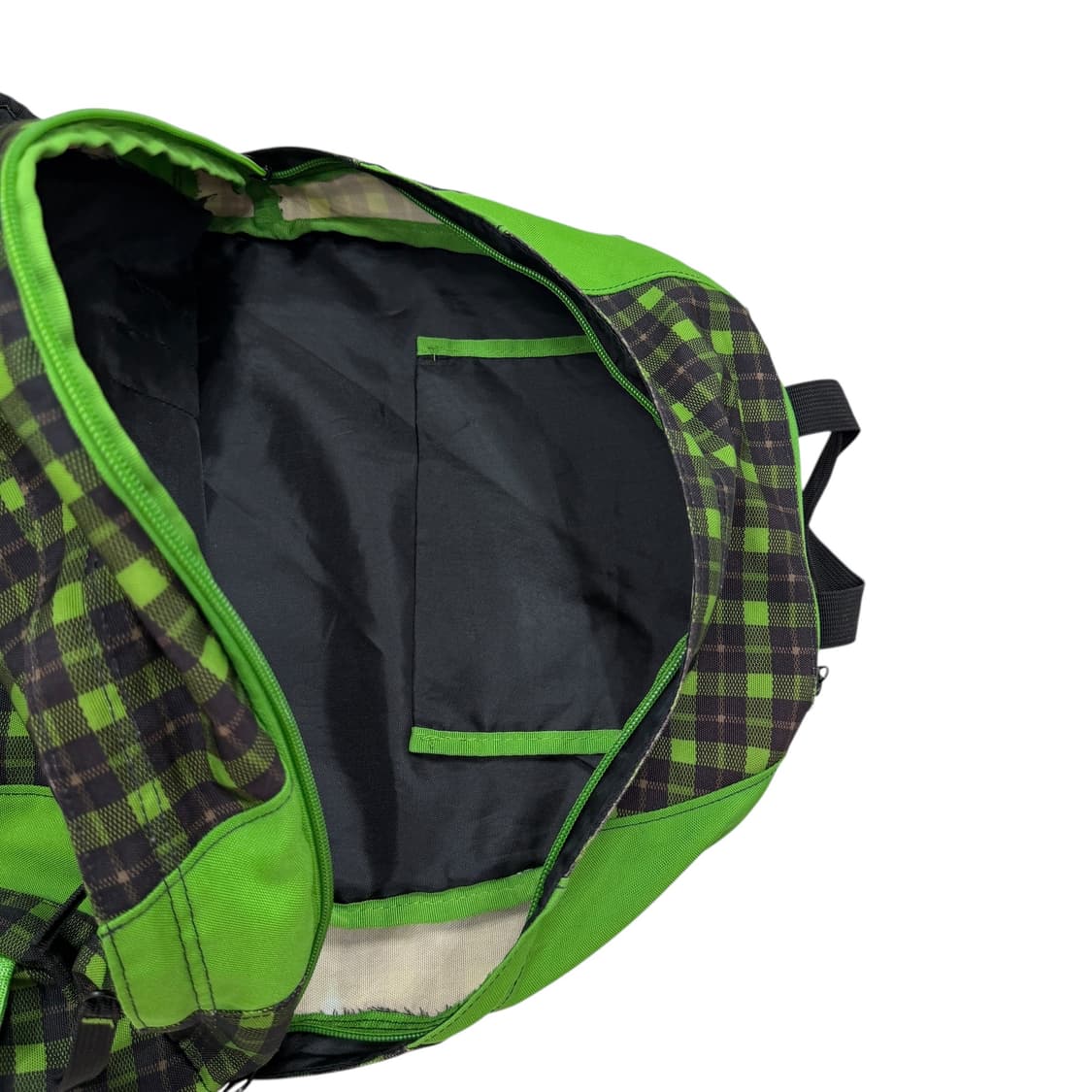 잔스포츠 빈티지 체크 패턴 백팩 가방 그린 상품이미지5