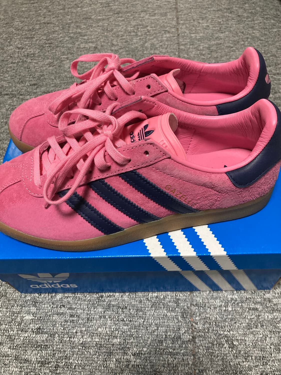 아디다스 가젤 85 핑크:다크블루 240 상품이미지3
