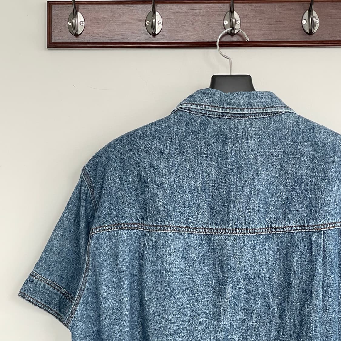 스튜디오톰보이 오버핏 데님 반팔 셔츠 상품이미지5