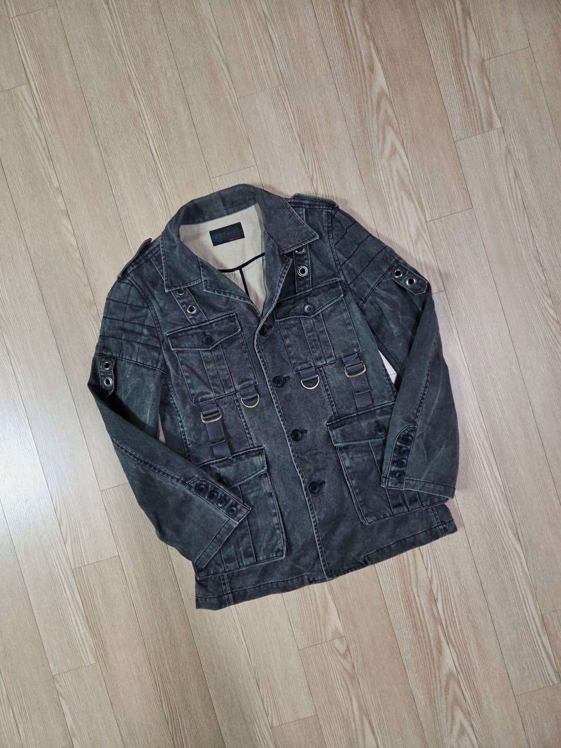 maniac works japan 원워싱 그레이 데님 디테일 재킷 상품이미지1