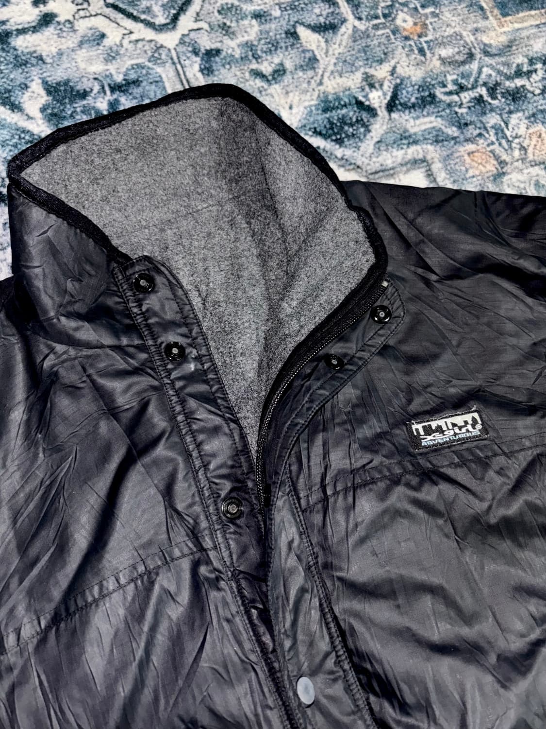 일본 빈티지 x girl 리버시블 양면 후리스 집업 상품이미지3