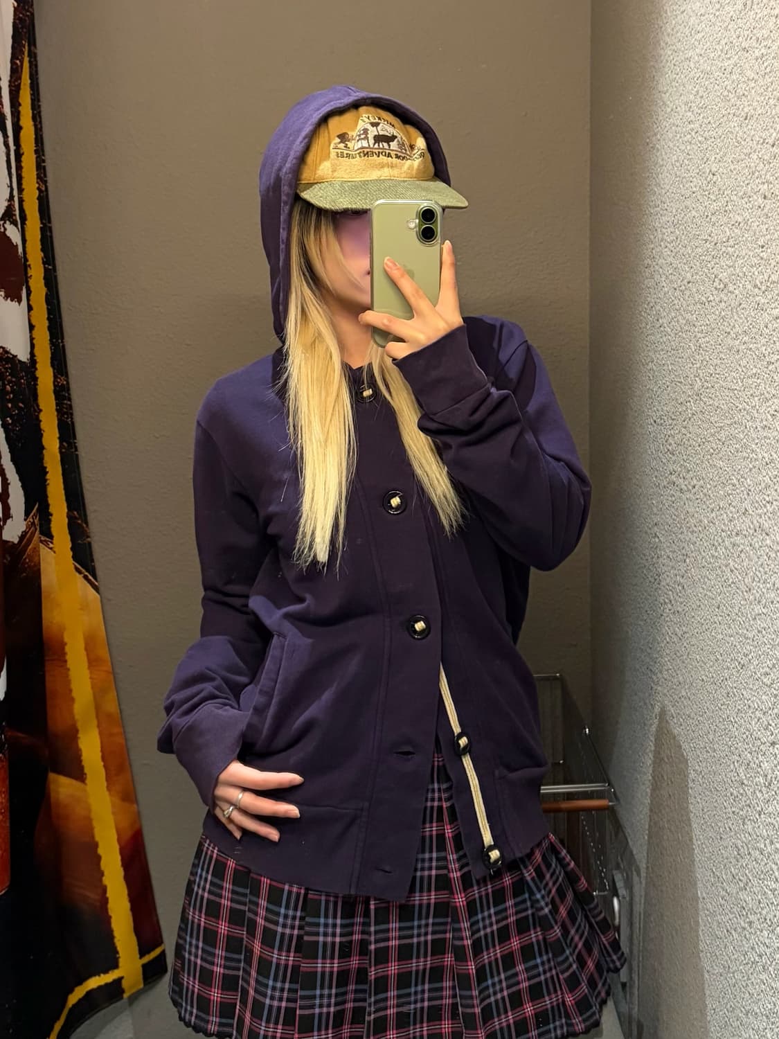 빔즈 단추 후드집업 상품이미지1