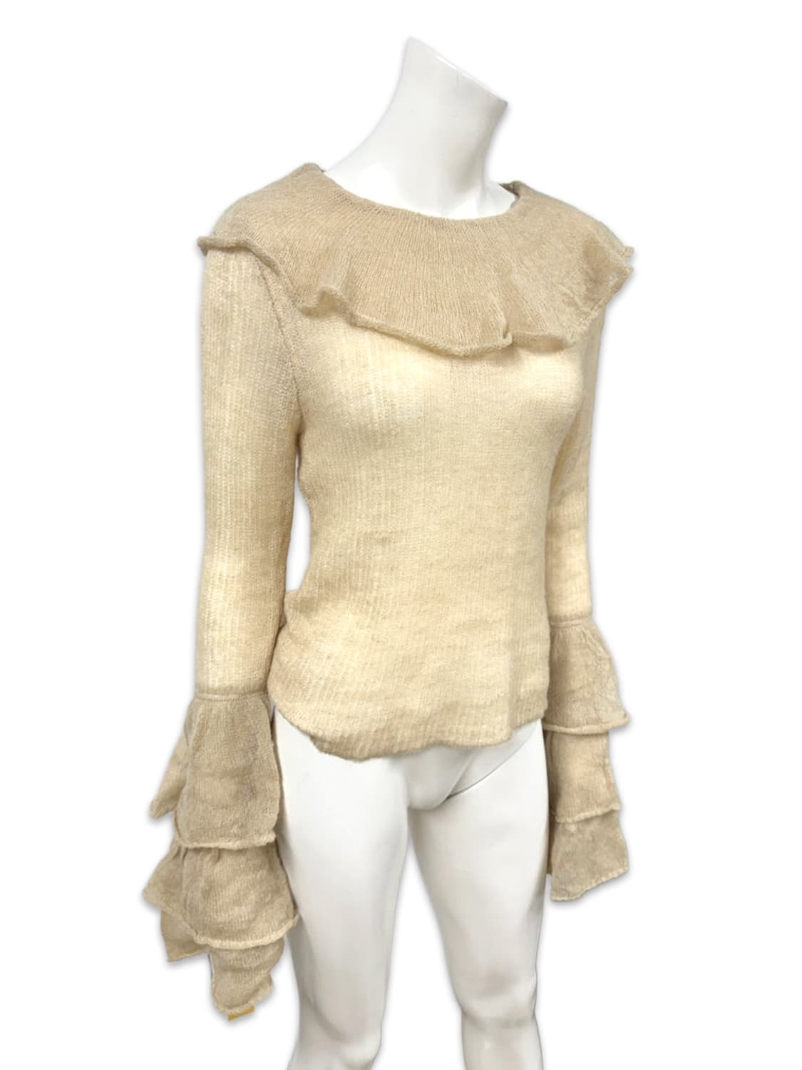 빈티지 ZARA 프릴 레이어드 니트 상품이미지1