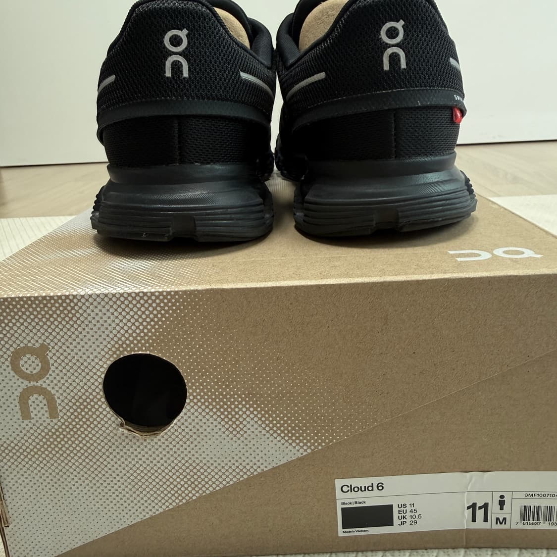 온 러닝 클라우드 6 블랙 290 상품이미지7