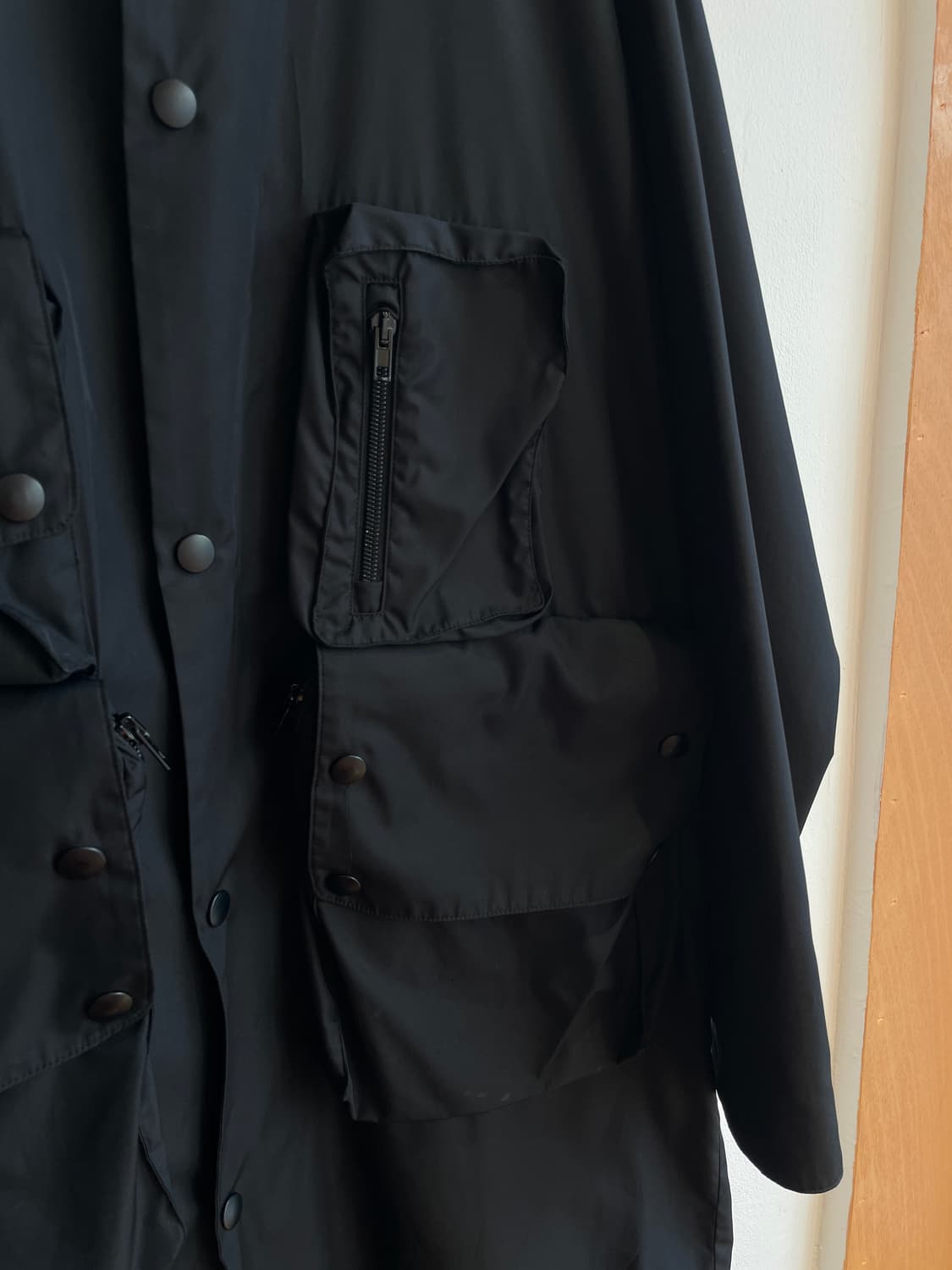 언유즈드 유틸리티 포켓 롱 셔츠 자켓 (1) 상품이미지3