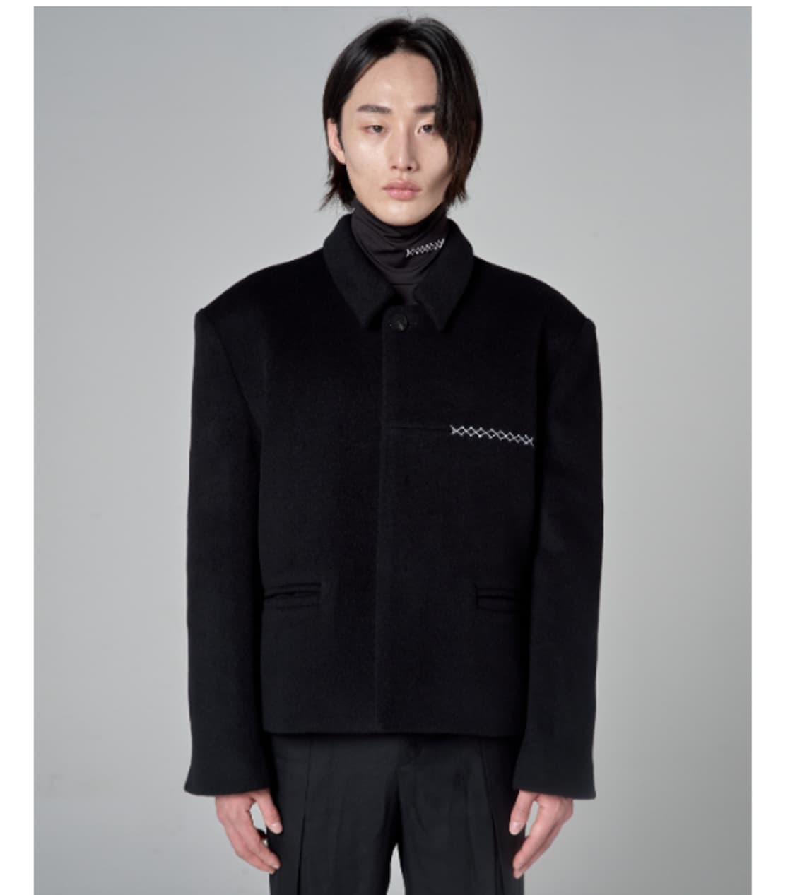 준느 크롭 울 자켓 팝니다 우영미 타임옴므 솔리드옴므  상품이미지1