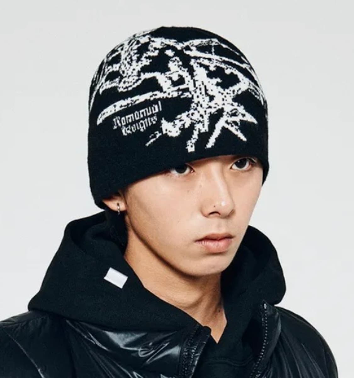 노매뉴얼 그래픽 자카드 비니 모자 상품이미지1