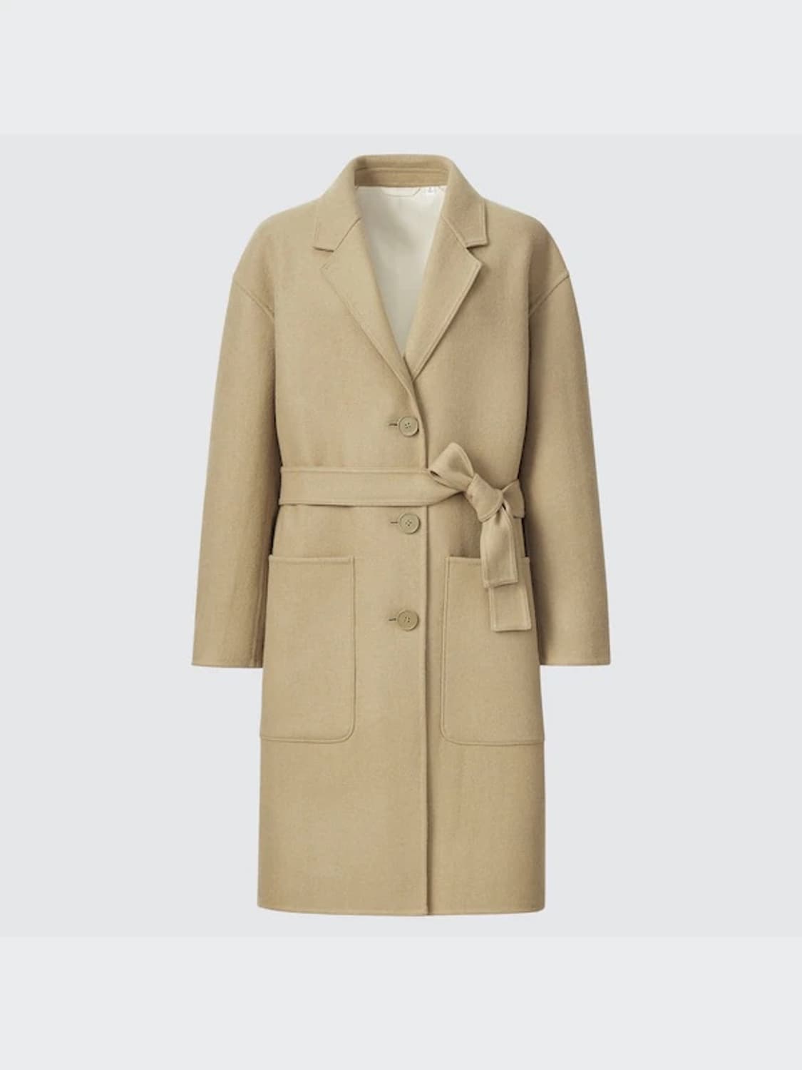 유니클로U 울블렌드 테일러드 코트 진베이지 상품이미지8