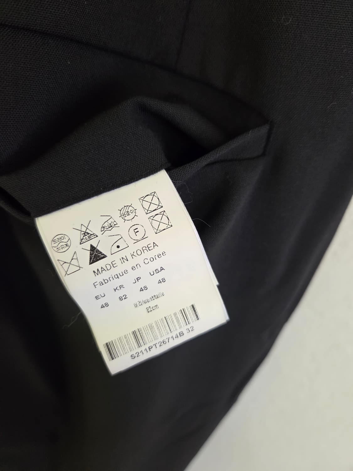 솔리드옴므 블랙 슬랙스 상품이미지5