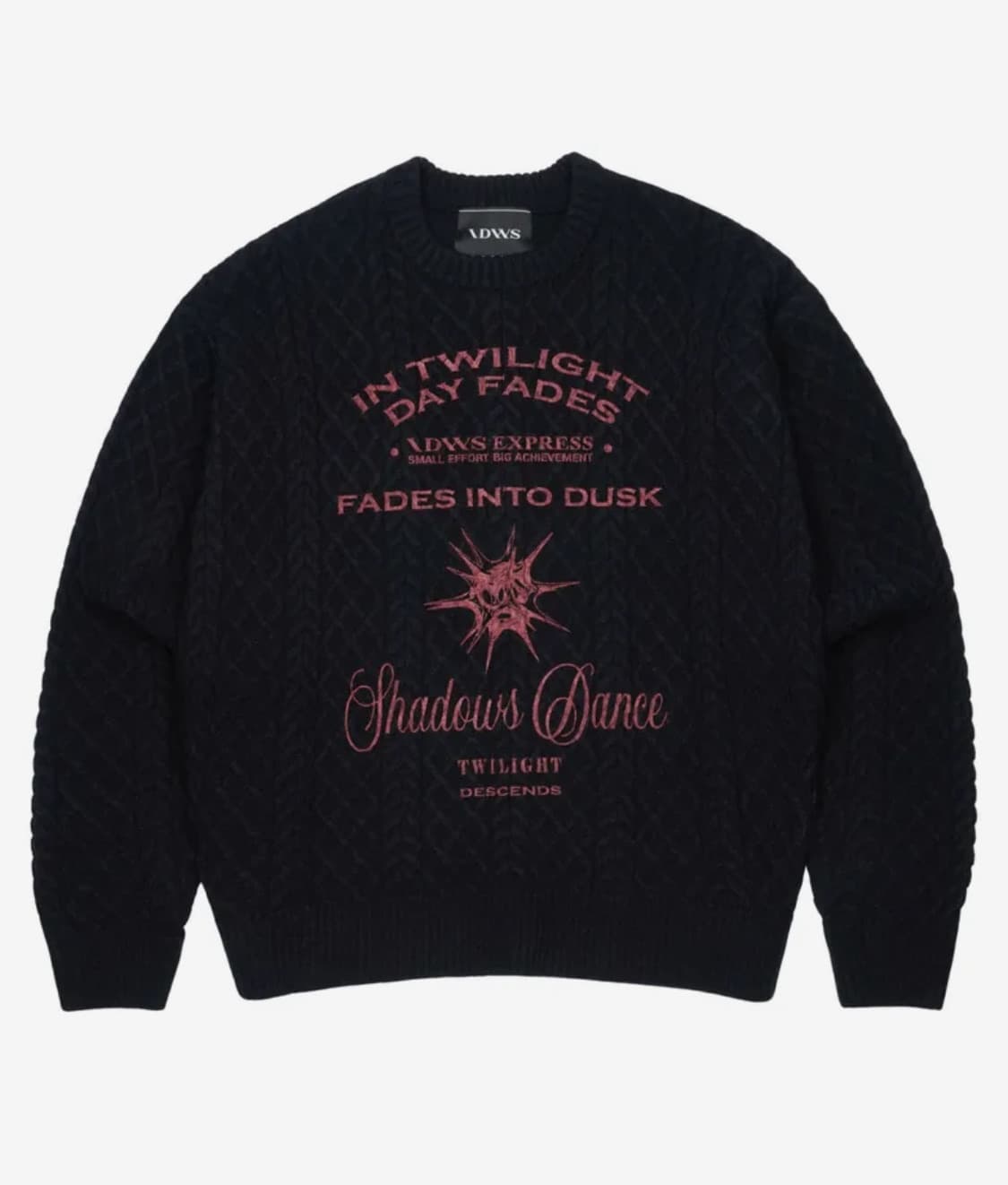 Dusky Day Crewneck Knit Black 상품이미지2