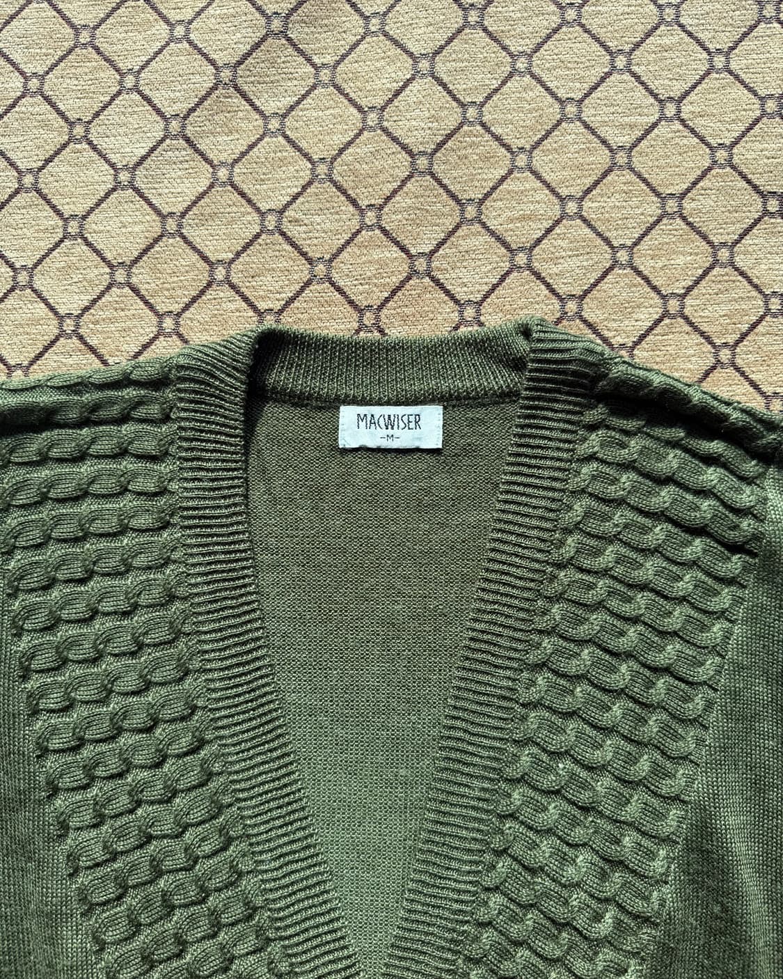 그린 니트 가디건 상품이미지1