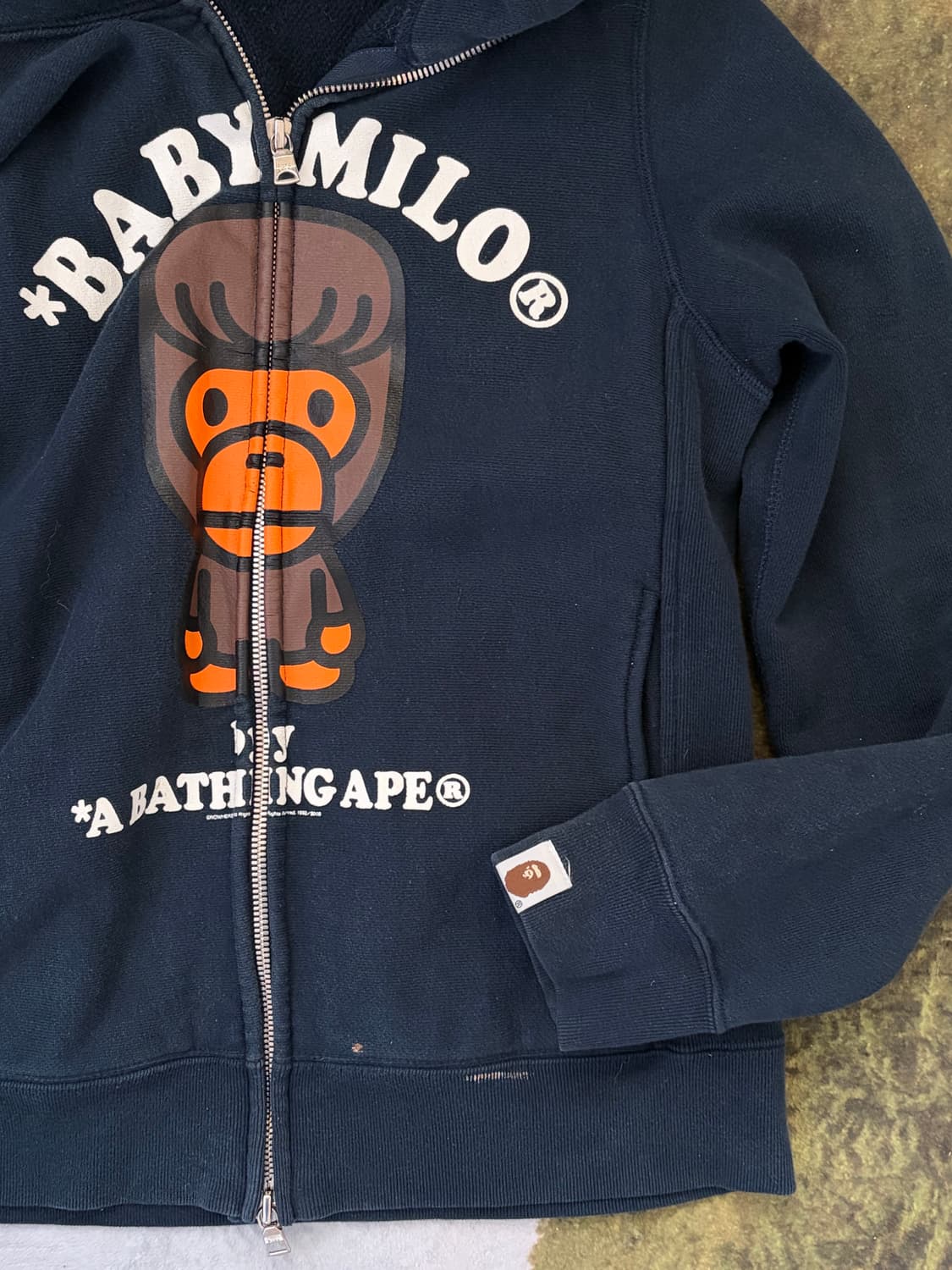 베이비 마일로 투웨이 후드집업 베이프 상품이미지2