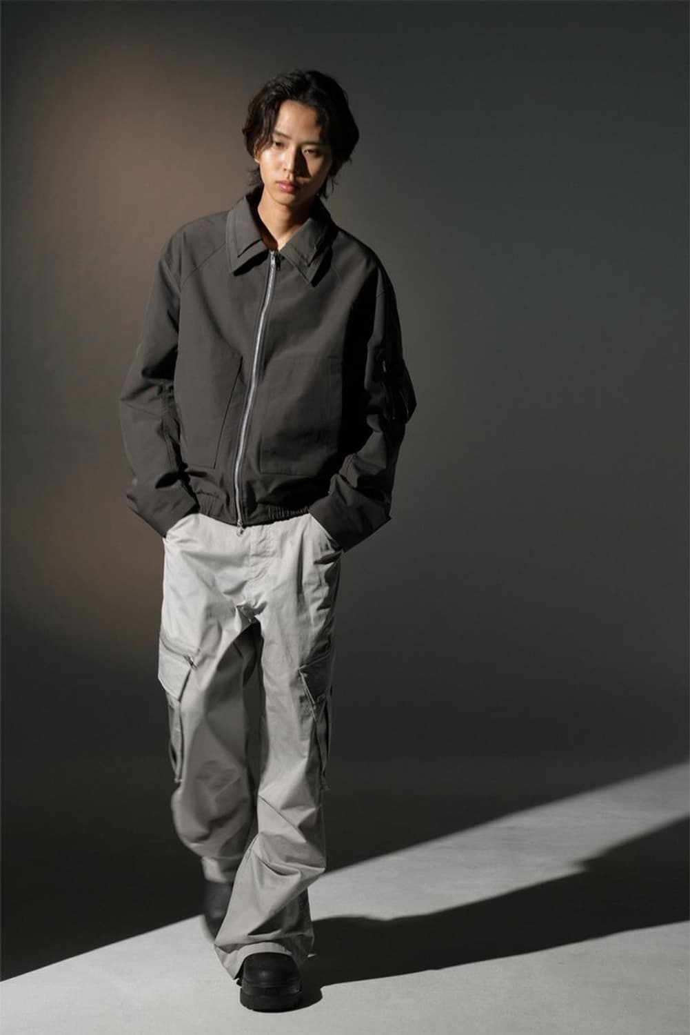 그레일즈 24FW 더블카라 애쉬 마원 점퍼 상품이미지2