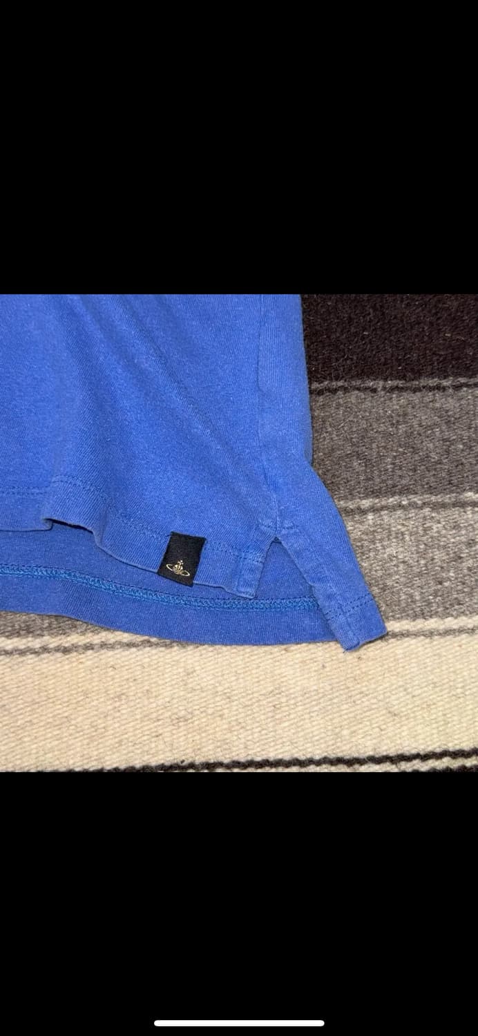 투티/0048 비비안웨스트우드 반팔 티셔츠 빈티지 블루 퍼플 상품이미지5