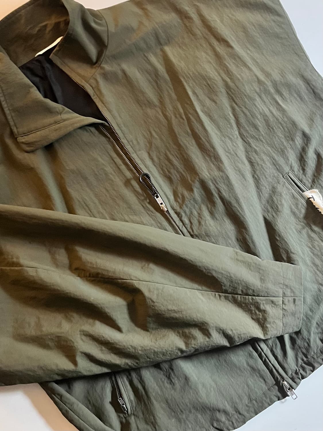 STU 자켓 레터링 바람막이 카키 [M] 상품이미지1