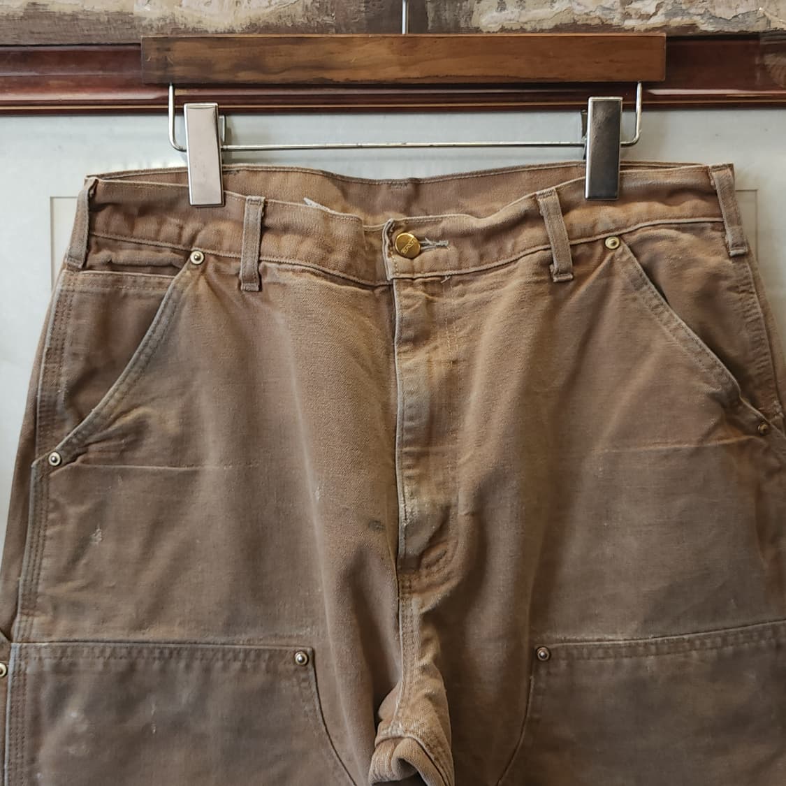 칼하트 워크팬츠 더블니 브라운 칼하트 usa 34x30 상품이미지3