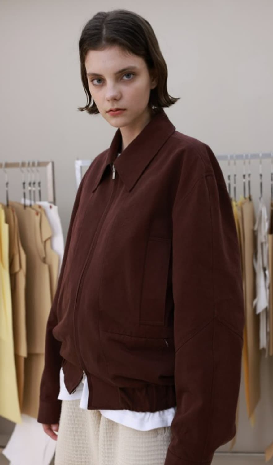 Yiyae 드리즐리 버건디 자켓 M 상품이미지1