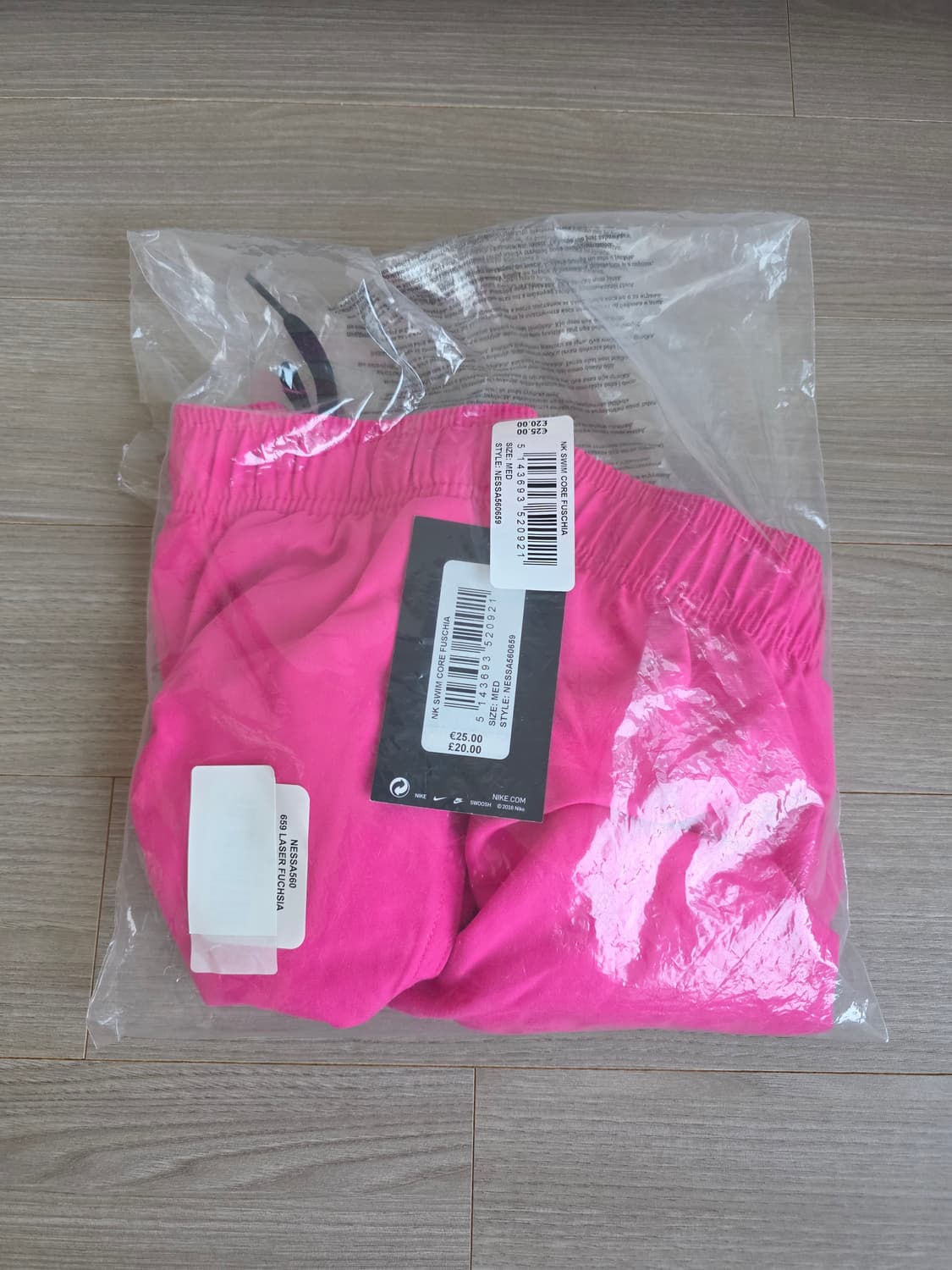 [M] 나이키 스윔 에센셜 5인치 발리 쇼츠 핑크 상품이미지1