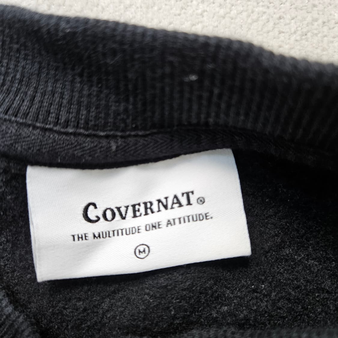 M 커버낫 블랙 맨투맨 0306Y 상품이미지3