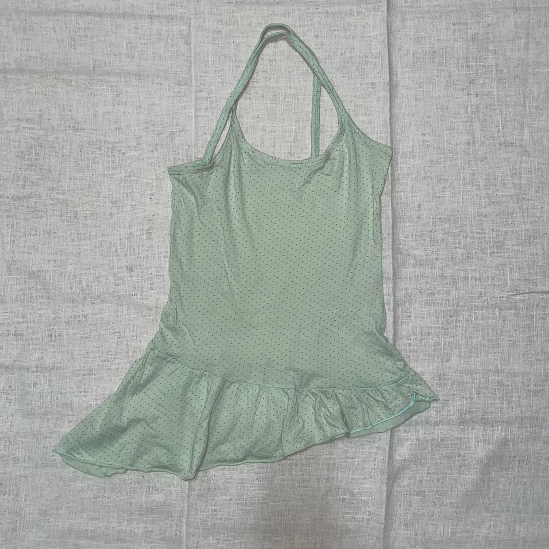Green dot holterneck sleeveles 상품이미지2