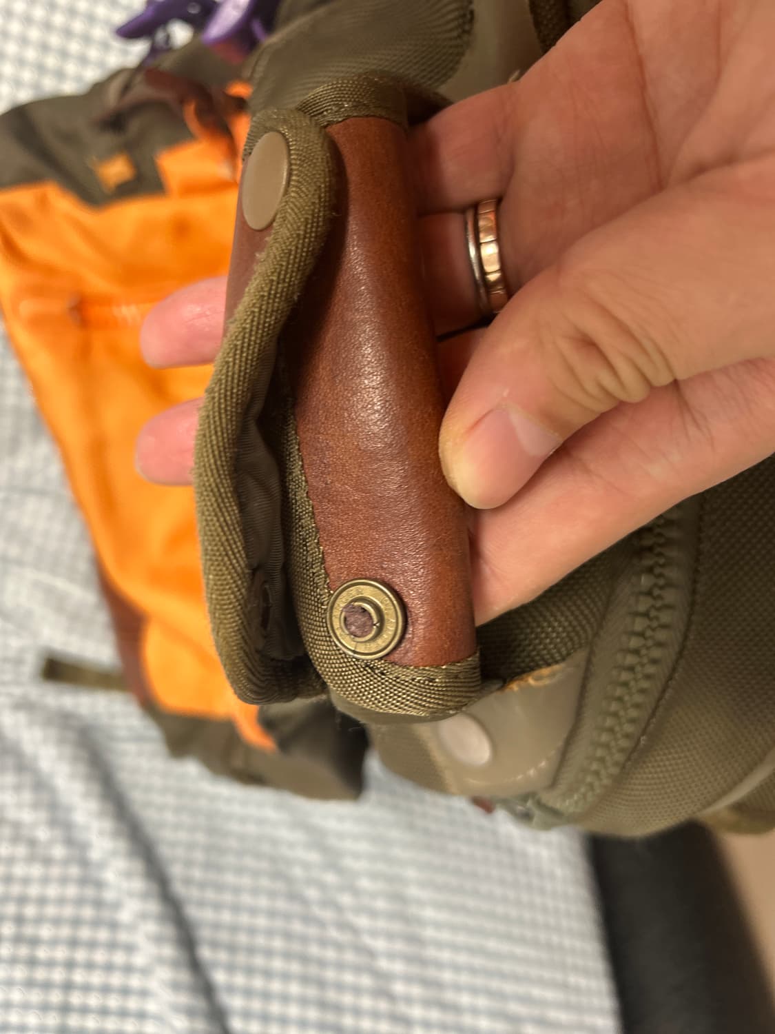 VISVIM 올드비즈빔 오렌지 멀티컬러 발리스틱 백팩 20L 상품이미지8